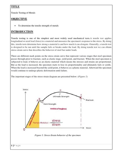 tensile test quiz|tensile test lab report pdf.